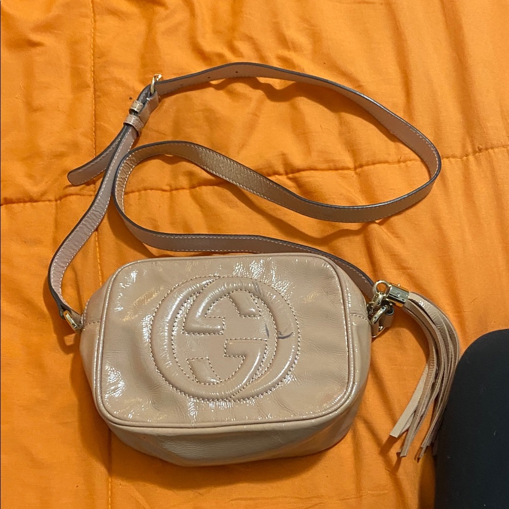 Gucci Beige Crossbody Bag with Tassel